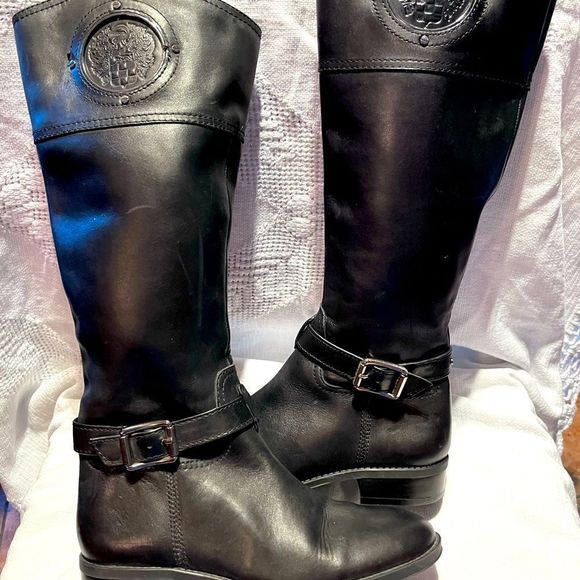 VINCE CAMUTO PHILLIE RIDING BOOTS - Picture 1 of 15